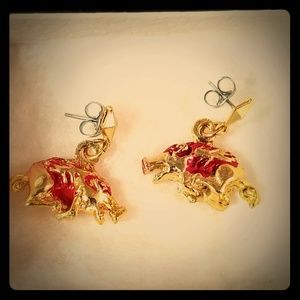 Vintage Arkansas Razorbacks Women's Earrings